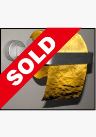 Toilet Paper Man 24 Carat Gold Toilet Paper/Toilet Tissue SOLD