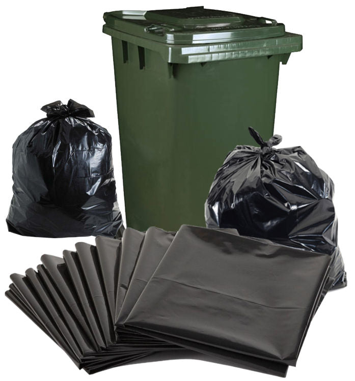 Garbage Bags - Super Heavy Duty - 240 Litre Bag - 580mm x 570mm x 1450mm - 100 Bags