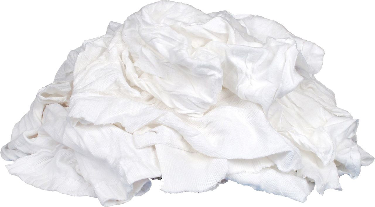 White Knit Rags - 15 kilo bags x 5 bags