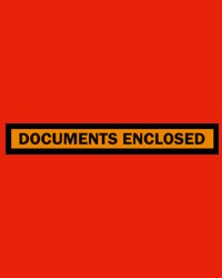Adhesive Envelopes - DOCUMENTS ENCLOSED - 115mm x 165mm - Red - 1000/Carton