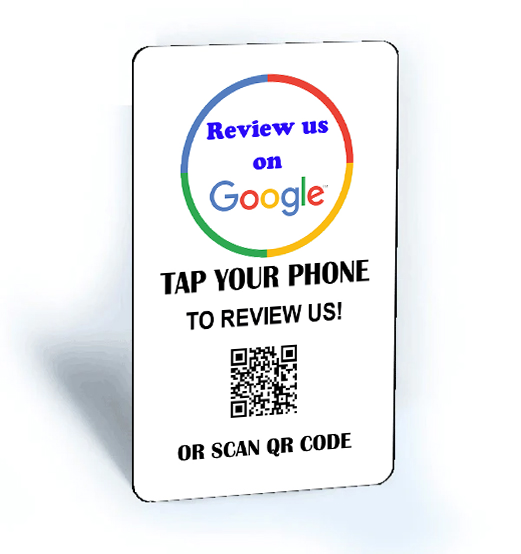 NFC Google Connect and  Review Card  - Review us on Google