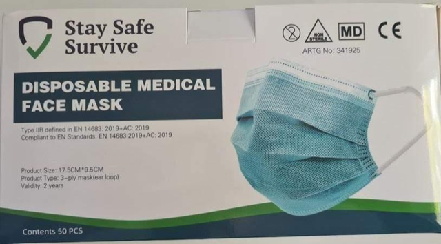 Toilet Paper Man - Disposable Medical Facial Masks - TGA Approved - 50 Individually Wrapped Masks/Box - Buy In Bulk Now