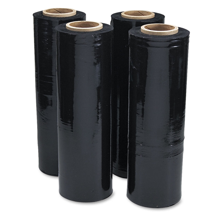 Pallet Wrap Black - 25um - 350m x 500mm/Roll - 4 Rolls
