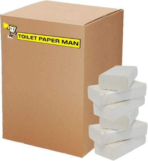 Toilet Paper Interleaved - 1ply 500 Sheets per Pack - 36 Packs of Interleaved Toilet Paper - Buy Bulk toilet paper online.