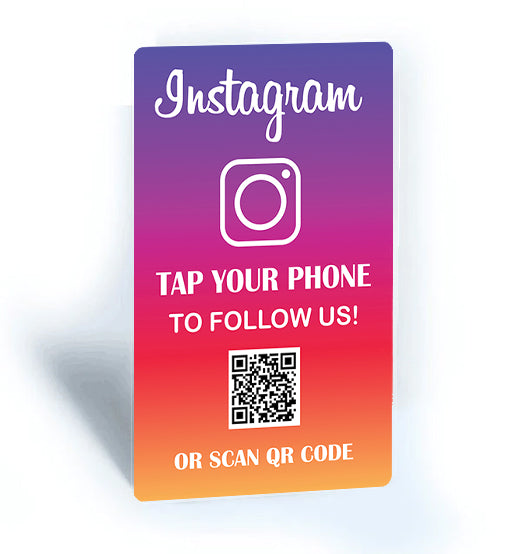 NFC Instagram Connect Card